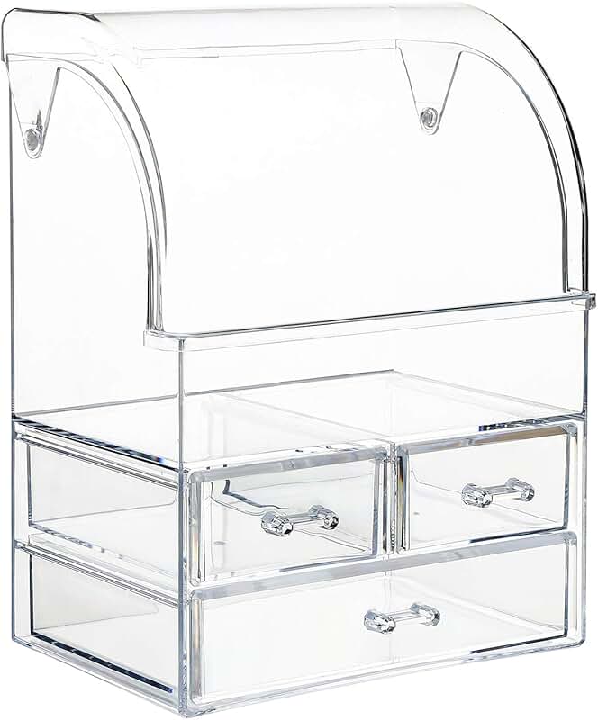 Large Waterproof Makeup Organizer with Drawers