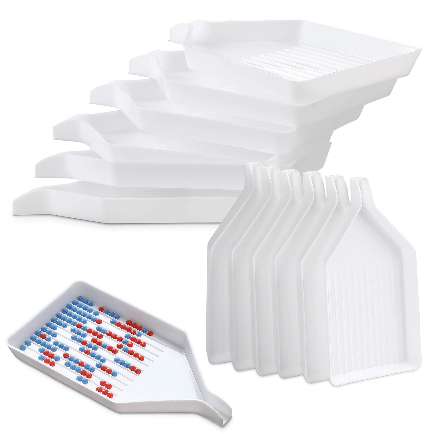 Plastic Diamond Art Bead Sorting Trays for DIY Crafting