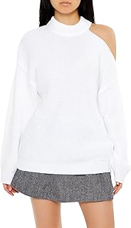 Women's Asymmetrical Open-Shoulder Sweater