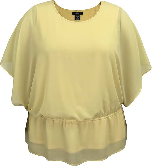 Women's Elastic Waist Chiffon Poncho