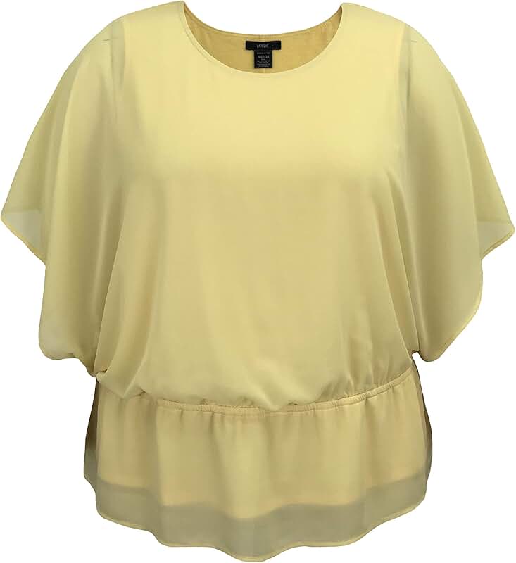 Women's Elastic Waist Chiffon Poncho