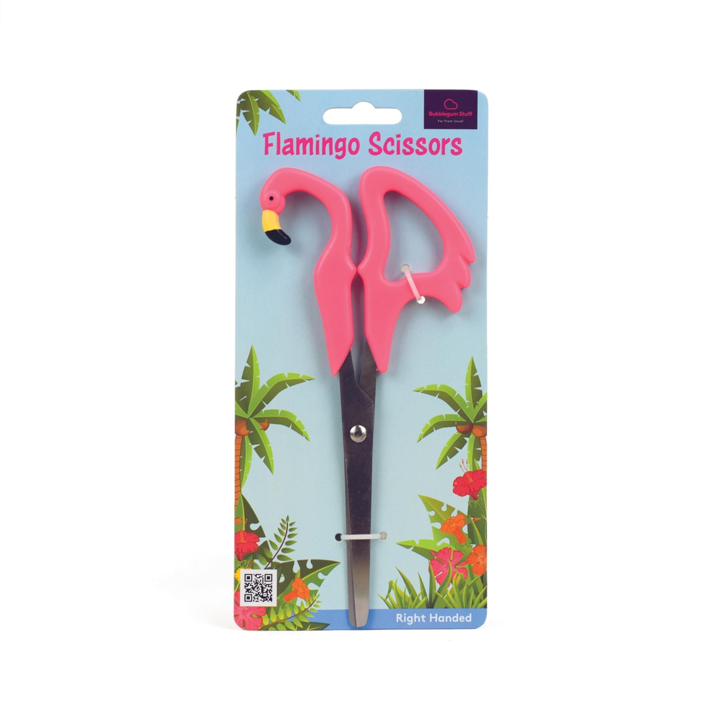 Pink plastic scissors with 4-inch steel blades