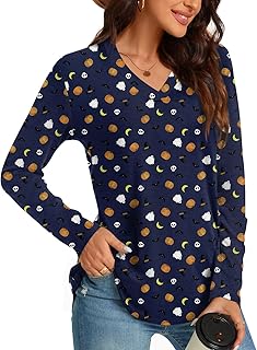 Women's Plus Size Long Sleeve Fall Tunic Top