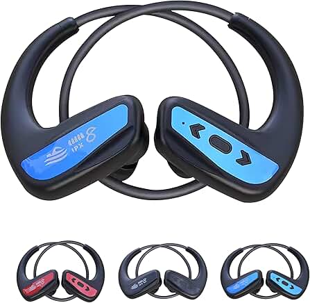 Waterproof Bluetooth Swimming Headphones with MP3, 2 Colors