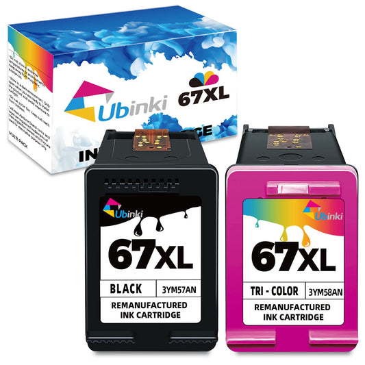 HP 67 XL Ink Cartridges Black and Tri-Color Combo Pack