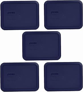 Set of 5 Blue Food Storage Lids for 3-Cup Containers