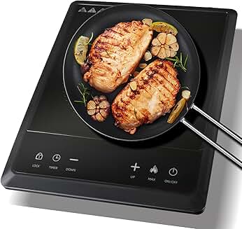 Portable 1700W Induction Cooktop with Touch Control