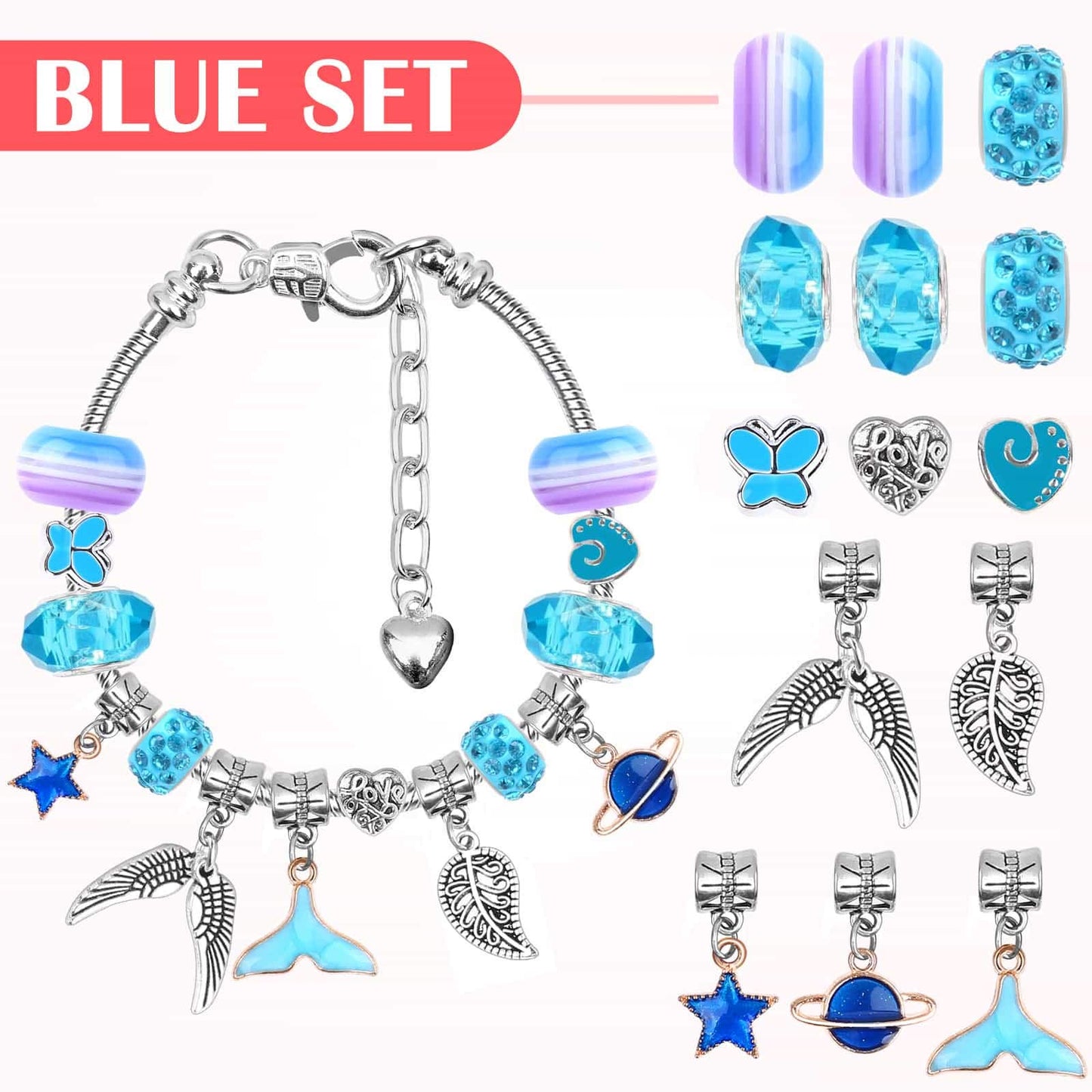 DIY Charm Bracelet Making Kit for Girls and Beginners