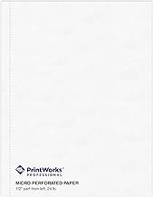 Vertical perforated paper for booklets and catalogs, 8.5" x 11"