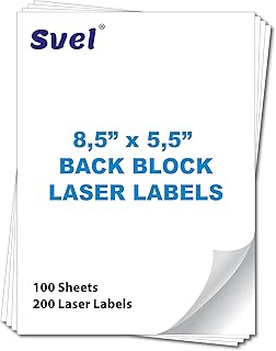 Opaque shipping labels, 5.5" x 8.5", 200 labels