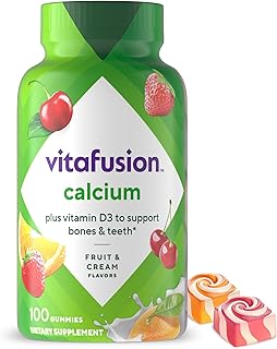 Chewable Calcium Gummy Vitamins for Bone and Teeth Support
