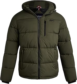 Men's Weather-Resistant Winter Puffer Jacket with Hood