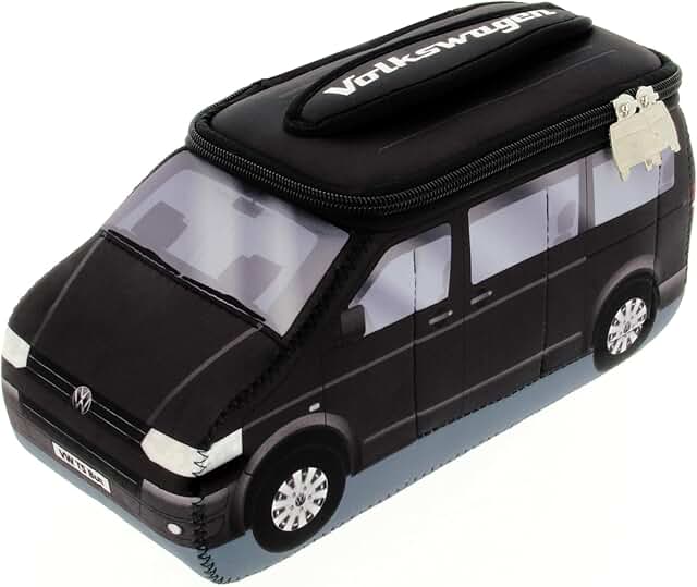 Neoprene Travel Toiletry Bag with Bus Design