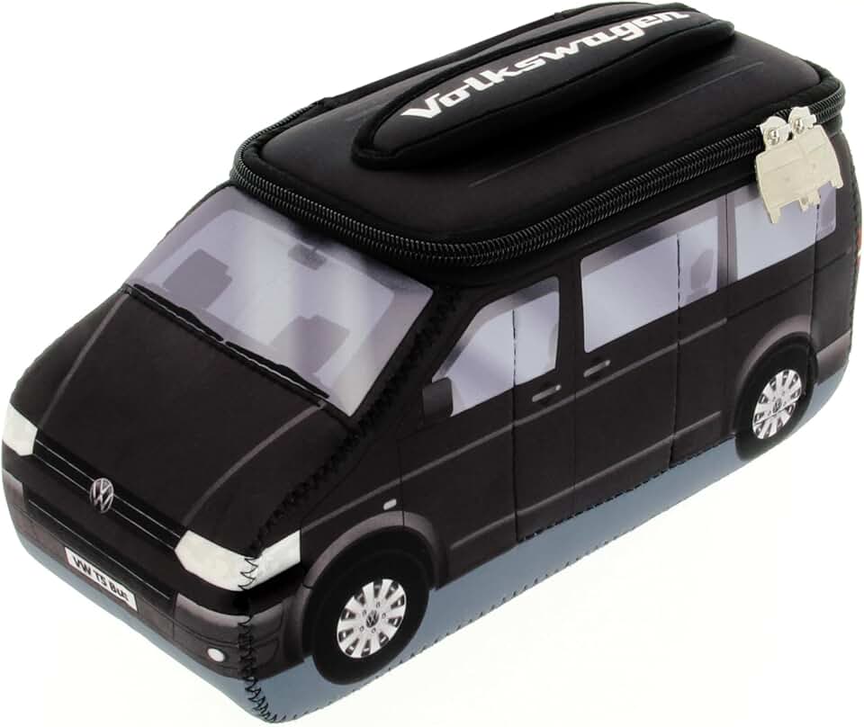 Neoprene Travel Toiletry Bag with Bus Design