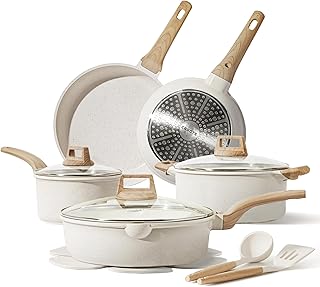 14-Piece Nonstick Cookware Set with Utensils and Protectors