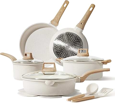 14-Piece Nonstick Cookware Set with Utensils and Protectors