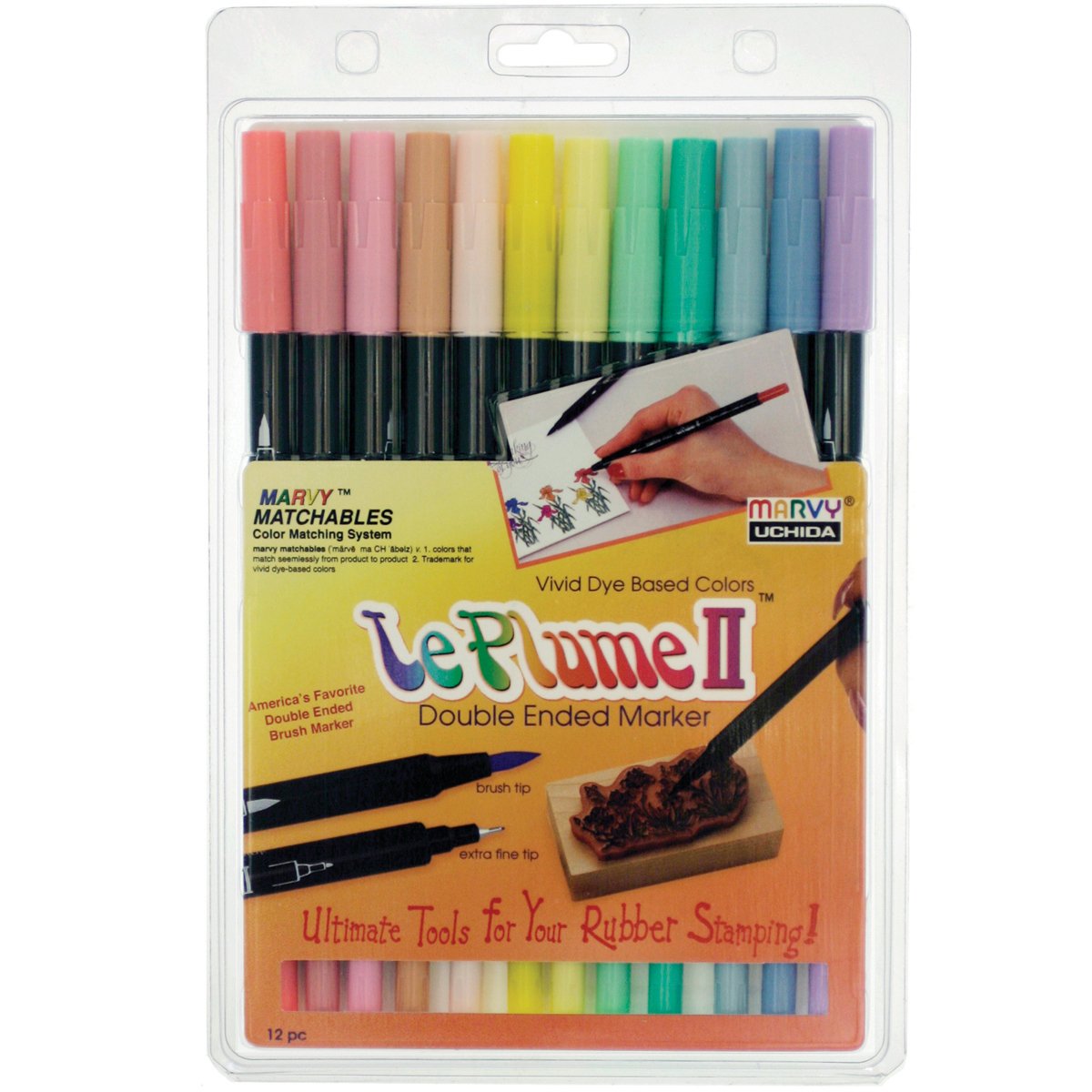 Double-Ended Pastel Markers, 12 Pack