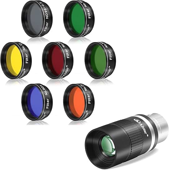 1.25 inch Telescope Zoom Eyepiece with 7 Filter Set
