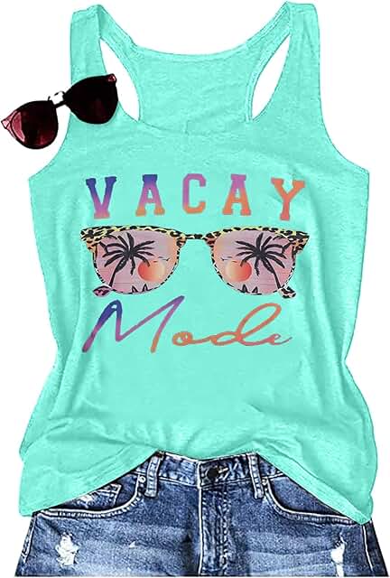 Women’s Summer Beach Tank Top for Vacation