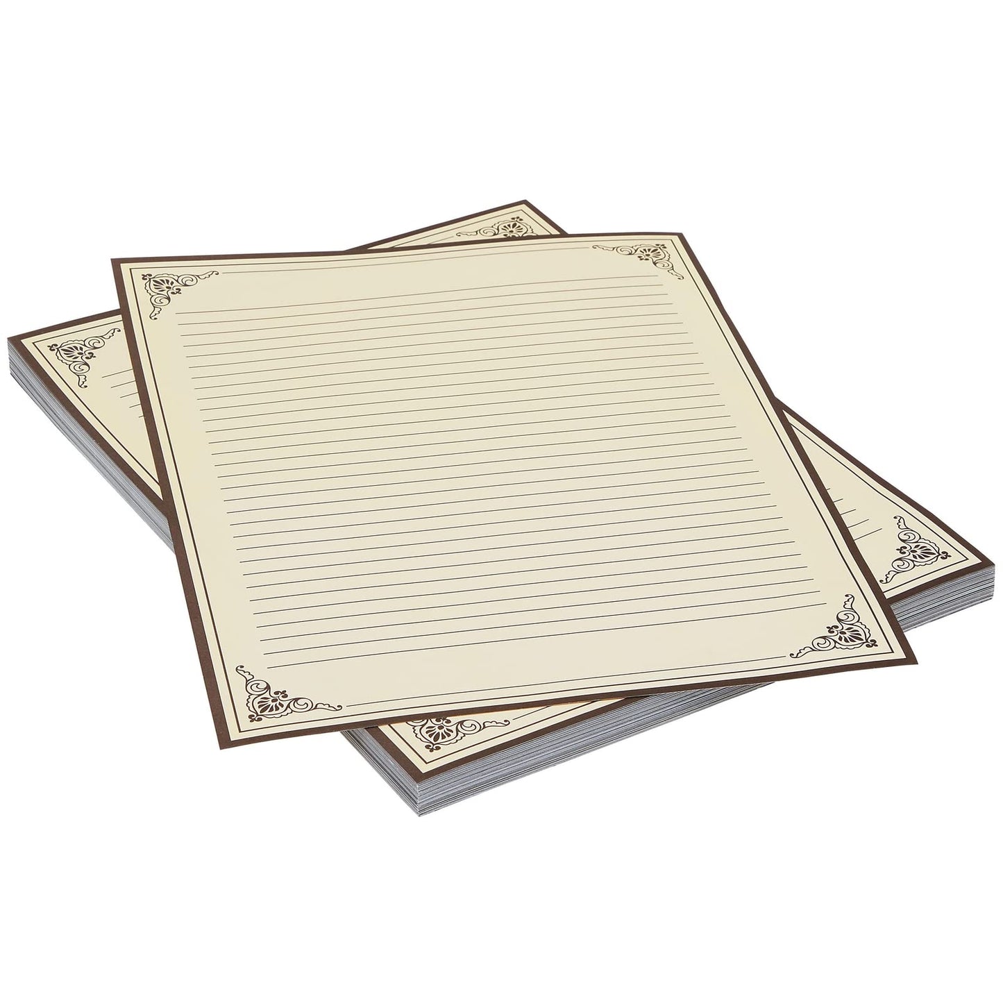 Vintage lined letter paper, 96 sheets, cream, 8.5 x 11