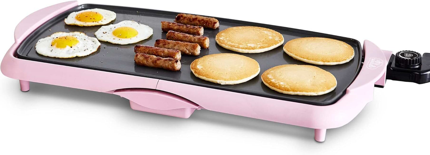 Extra Large Electric Griddle with Nonstick Surface
