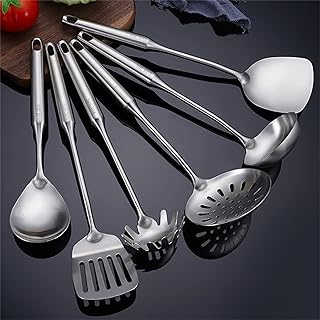 Stainless Steel Cooking Utensil Set with Ladle Spatula Skimmer