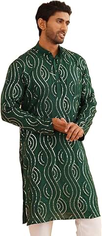 Men's Pure Cotton Grey Long Kurta Since 1958