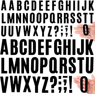 Large black number and letter stickers for school and home