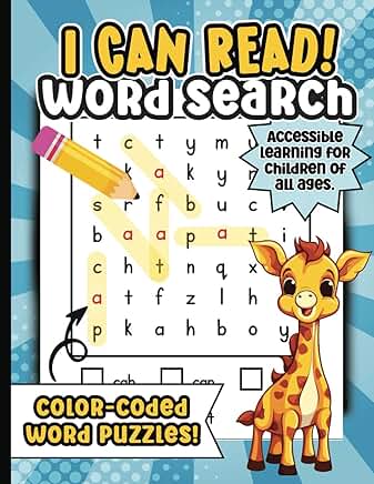 Color Coded Word Search Book for Kids with Short Vowel Words