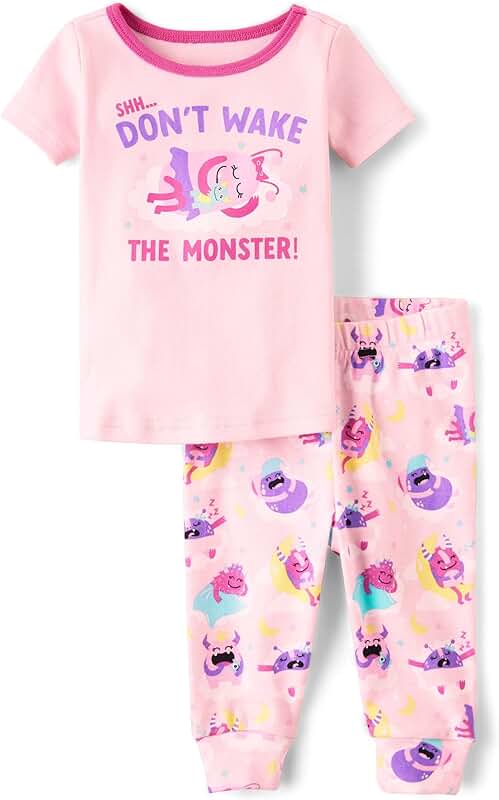 Toddler Short Sleeve Top and Pants Pajama Set