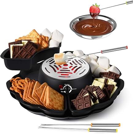 Indoor Smores Maker and Fondue Set with Trays