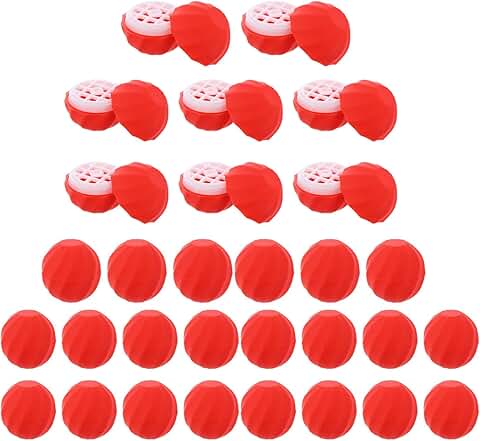 10 Refillable Spherical Lip Balm Containers for Travel