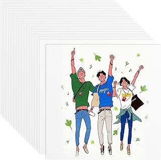 200 Sheets White 12x12 Cardstock, 250GSM, Blank