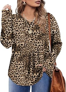 Long Sleeve Floral V-Neck Sweaters for Plus Size Women