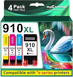 High-Yield Ink Cartridges for OfficeJet Printers (4 Pack)