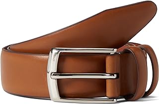 Men's Feathered Edge Italian Leather Belt