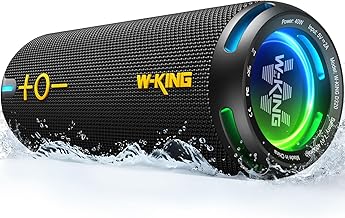 Portable 40W Waterproof Bluetooth Speaker with Lights