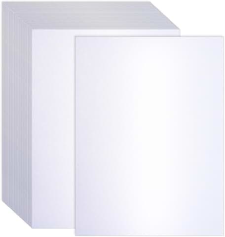 White Shimmer Cardstock, 120 Sheets, 8.5x11, 250gsm