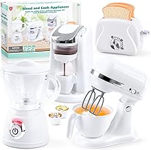 Kids Play Kitchen Set with Appliances for Ages 4-8
