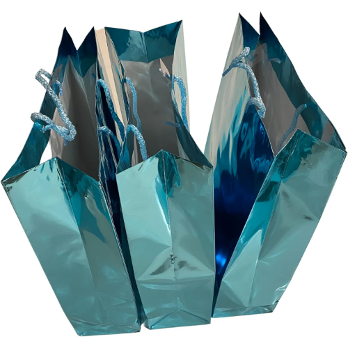MODAIO-Gift Large Bag 14 in x 10 in x 4 in Gift Bags - 3/Packs (Blue)