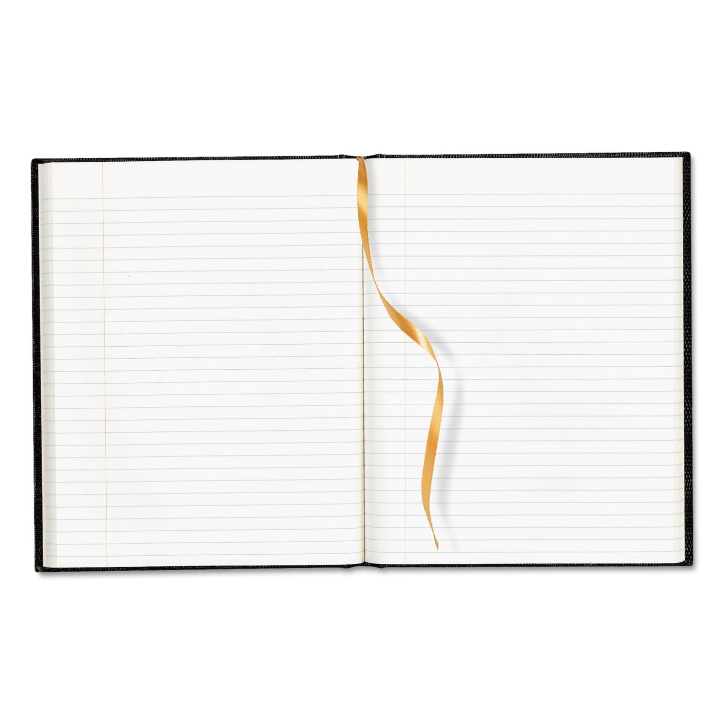 Blue hardcover journal with ribbon bookmark and 150 pages