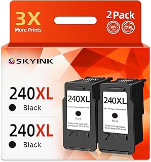 Black Ink Cartridge for Various Canon Printers, 2 Pack