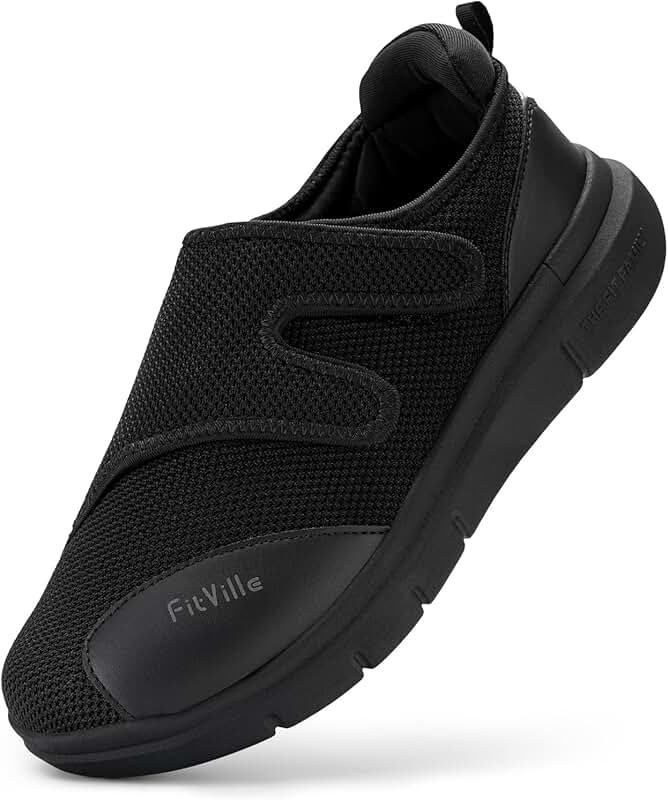 Men's Extra Wide Diabetic Orthopedic Slip-On Shoes