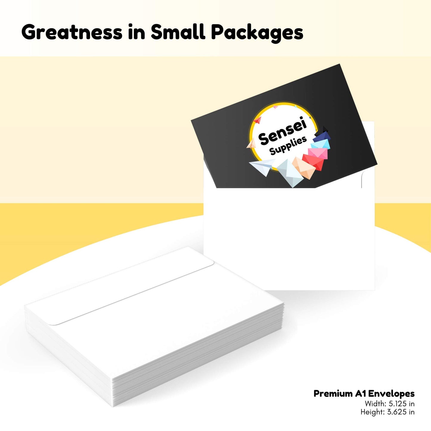 White RSVP Small Envelopes for 3x5 Inserts