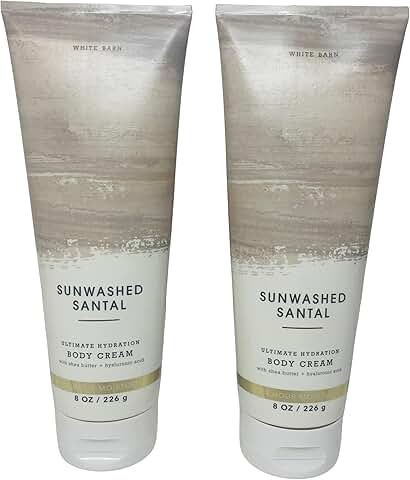 Sunwashed Santal Hydrating Body Cream, 8 oz, 2-pack