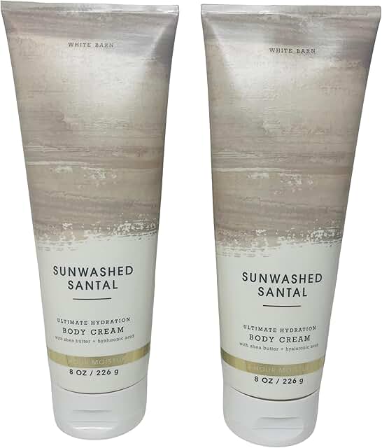 Sunwashed Santal Hydrating Body Cream, 8 oz, 2-pack