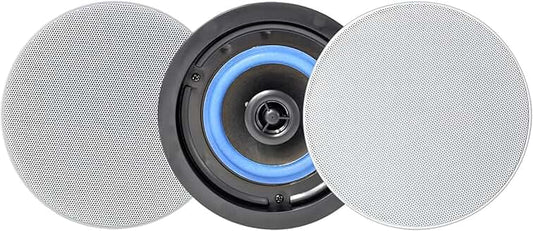 Pair of 4-Inch Flush Mount Full Range In-Wall Bluetooth Ceiling Speakers