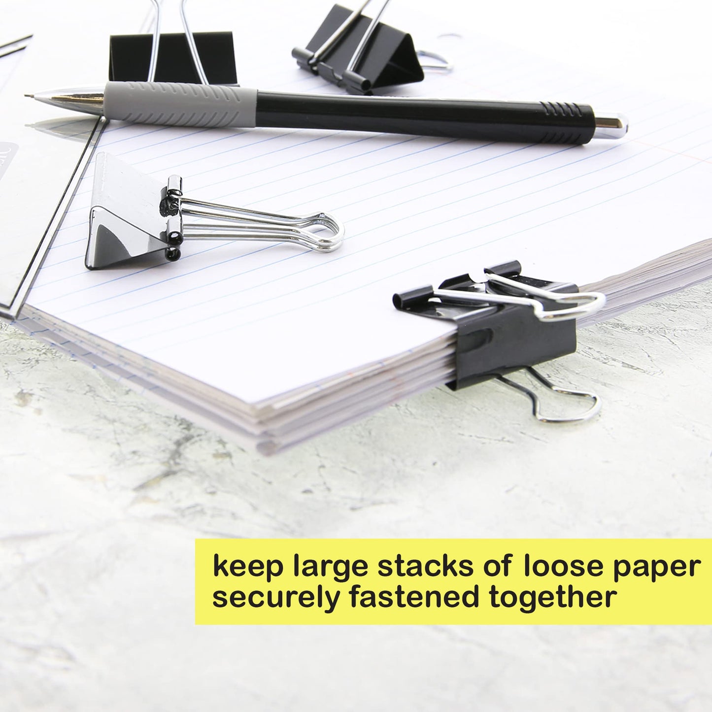 Large 2-Inch Black Binder Clip