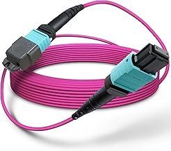 20ft OM4 MTP/MPO Fiber Patch Cable, 12 Strand, Plenum