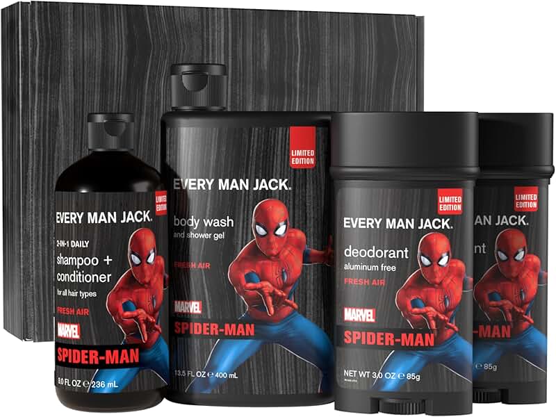 Spider-Man Body Set with Wash, Shampoo & Deodorant
